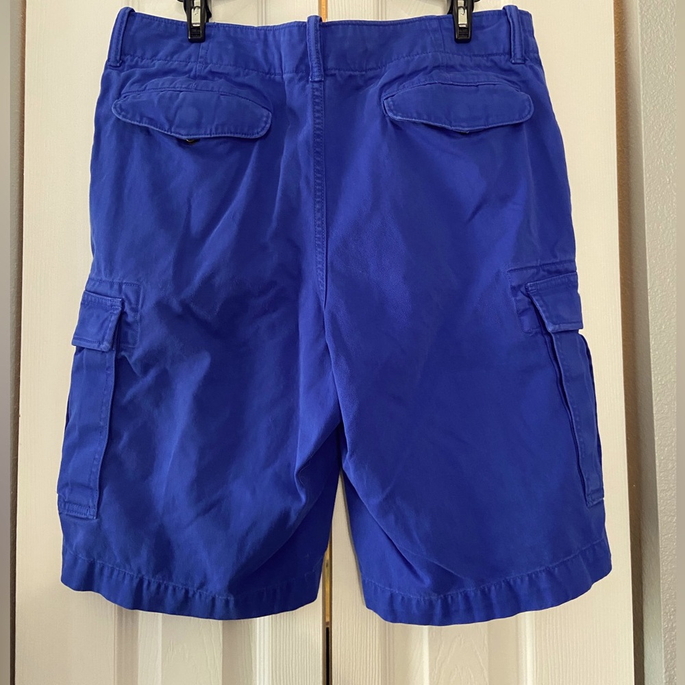 Land’s End Men’s Blue cargo shirts waist size 32 - Picture 2 of 8